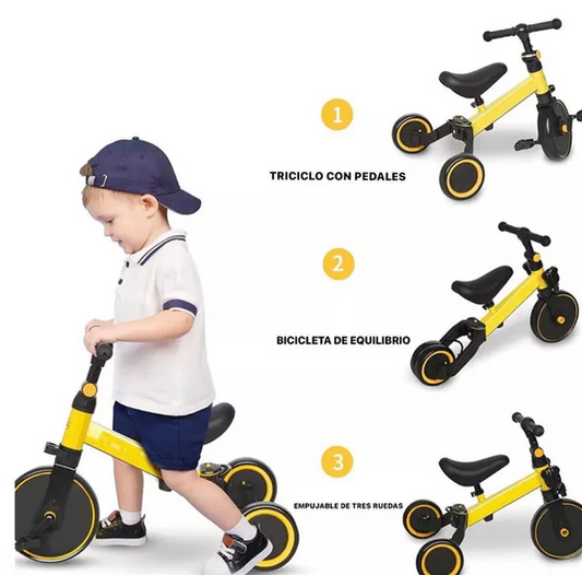 Triciclo 3 en 1 - Bicicleta de equilibrio